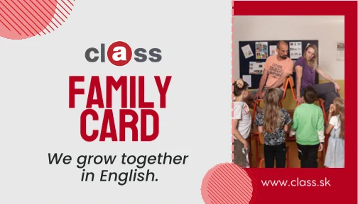 Class Family Card - Vaša doživotná zľava 10 €, ktorá pomáha meniť školstvo